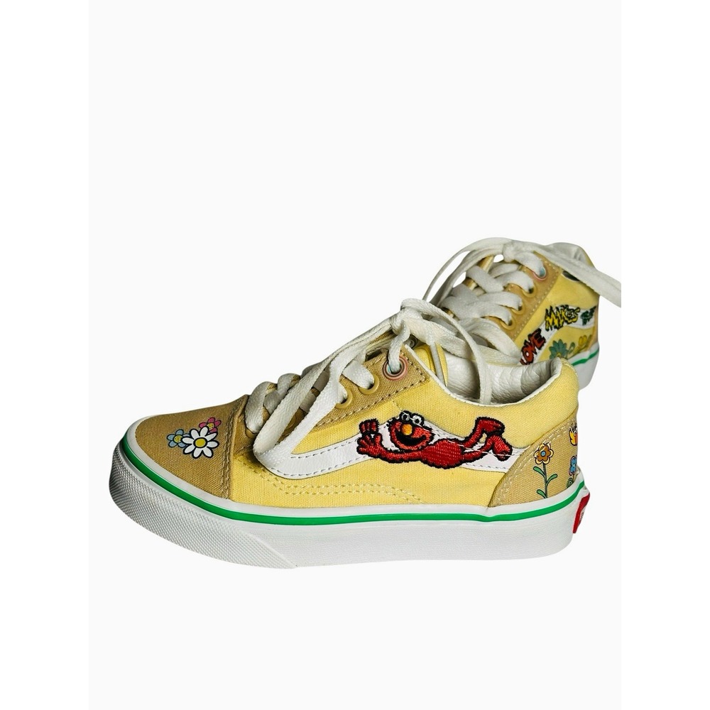 VANS x Sesame Street Elmo Old Skool Kids Low Top Sneakers Yellow US 11 EU 27.5